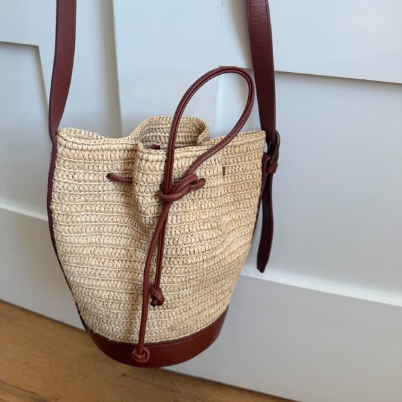 Sezane Mini Farrow Raffia bag - Picture 11 of 12